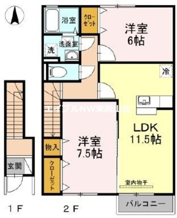 マイ　ローズコートの物件間取画像